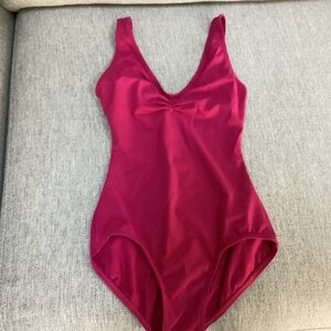 Capezio hot pink tank leotard in adult S